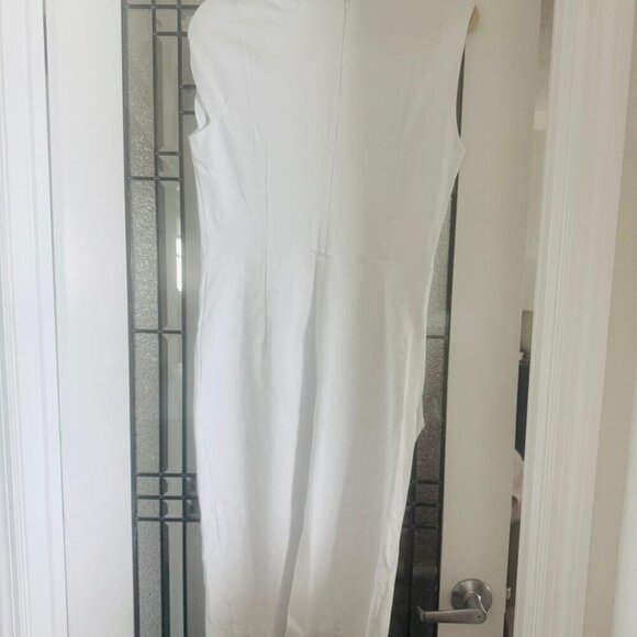 Pin-Up Fashion White Body-Conscious Dress (Size Large) - Picture 5 of 5